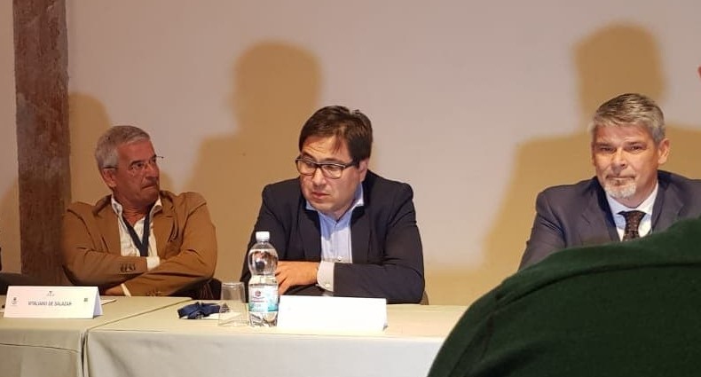 Da sinistra Vitaliano Desalazar, Alessio D'Amato e Marco Mattei