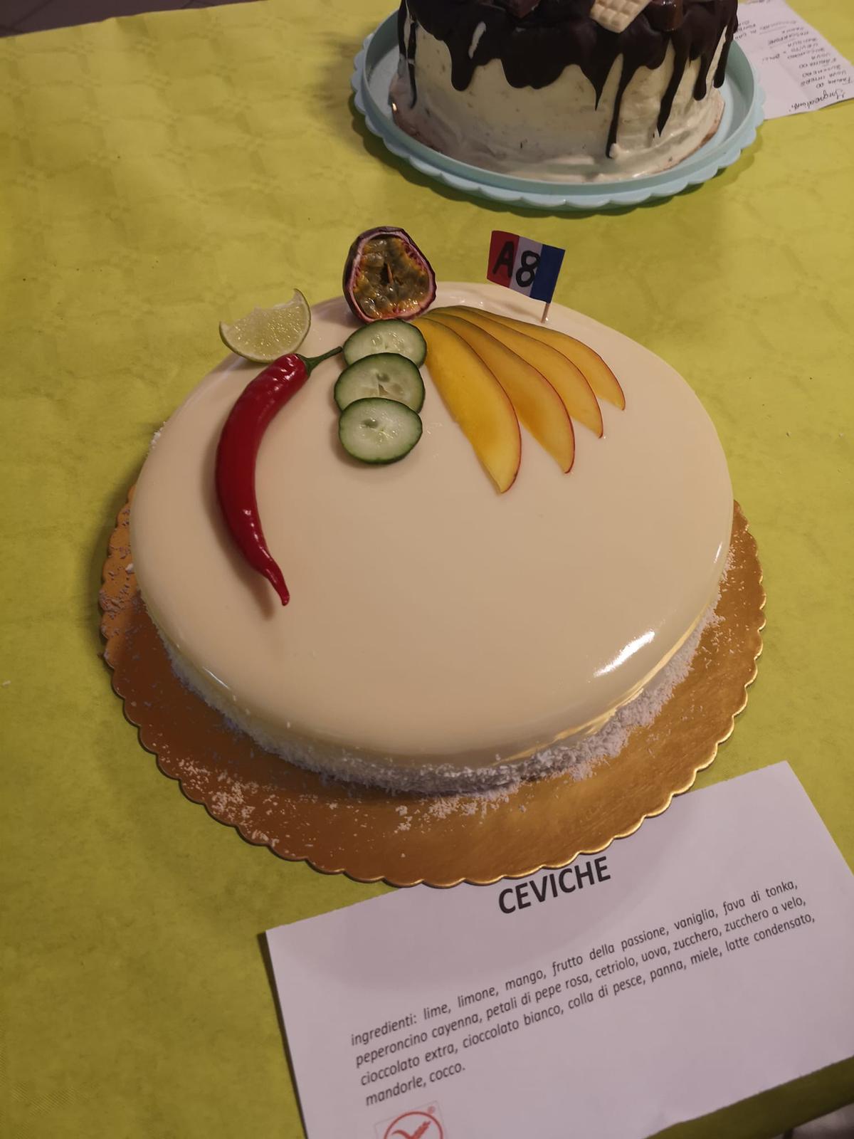 La torta vincitrice per la categoria Allievi Alberghiero