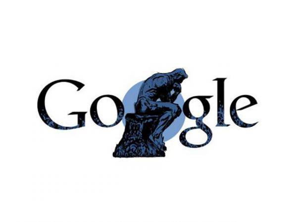 Google celebra Auguste Rodin con un doodle de "Il pensatore"