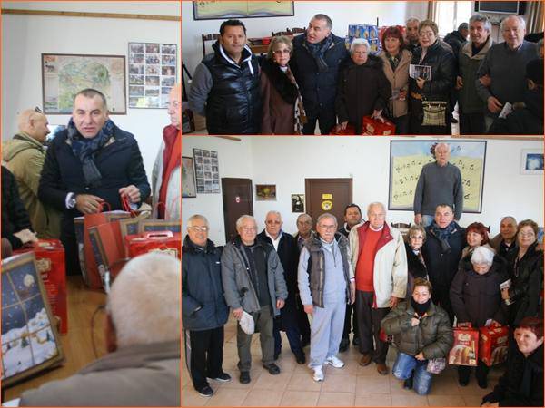 "Babbo Natale" Di Fiori al centro anziani