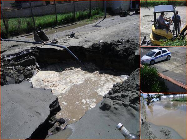 Strade come piscine, via Valderoa "sotto bagno"