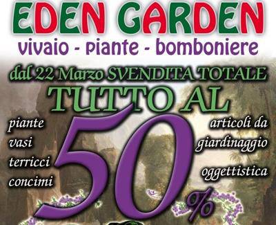 Svendita del 50% su tutti i prodotti da giardino