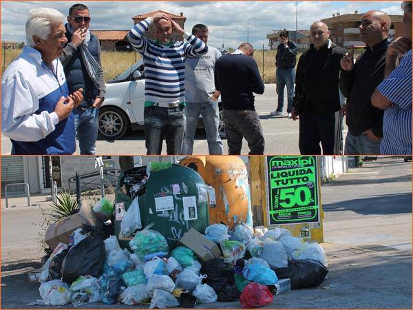 Rifiuti, nella notte tra domenica e lunedì sit-in  presso l’ingresso del depo