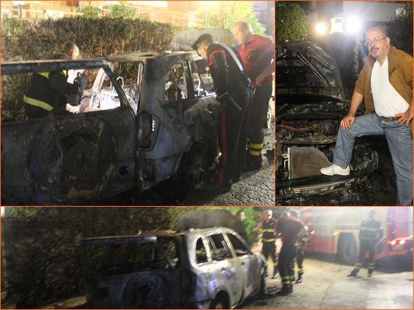 Incendiata l'auto dell'ex comandante dei carabinieri di Tor San Lorenzo