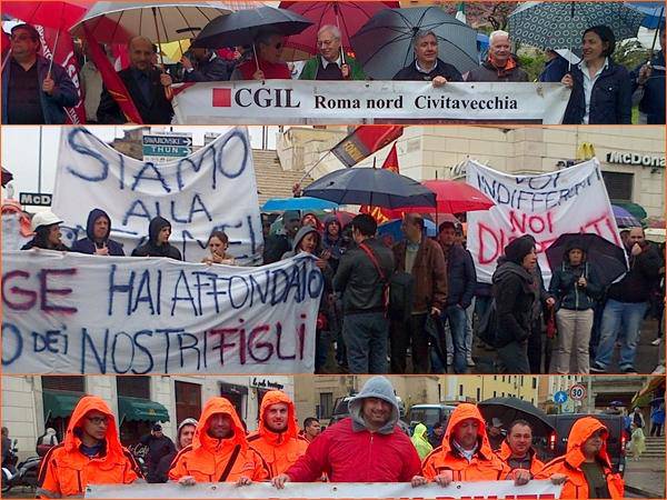 Cgil, verso lo sciopero generale cittadino a Civitavecchia