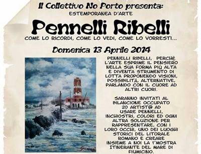 “Pennelli Ribelli”, domenica mostra itinerante al Bilancione Occupato