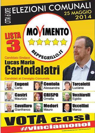 Amministrative Orte, le risposte di Carlodalatri (M5S)