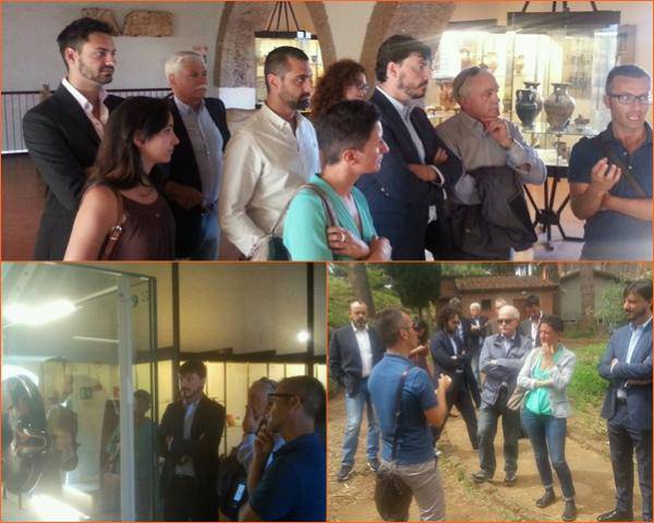 La Commissione regionale "Cultura e Turismo" in visita a Cerveteri