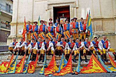 Sbandieratori di Sermoneta alla corte di Putin