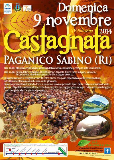 Paganico Sabino festeggia la castagna