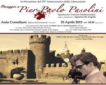 Il 25 aprile Cerveteri ricorda Pasolini e l’antica Caere