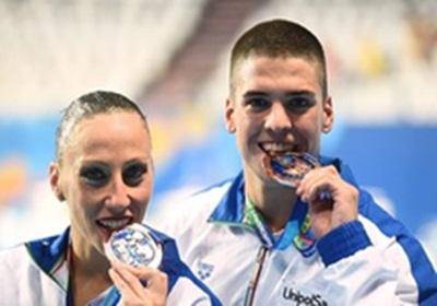 Mondiali di Nuoto 2015, un bronzo storico per Manila Flamini e Giorgio Minisini