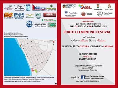 Porto Clementino Festival. Serate di festa, solidarietà, passione, cultura