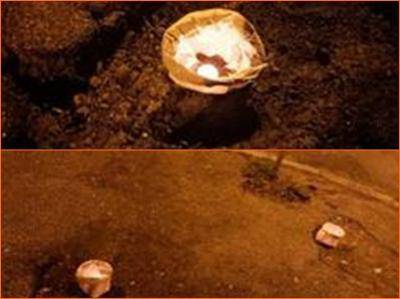 Da Ostia a Infernetto: centinaia di lanterne sulle buche delle strade del X Municipio