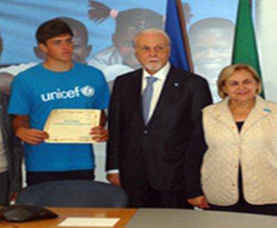 Unicef: "Complimenti a Mattia Camboni per il titolo di campione del Mondo"