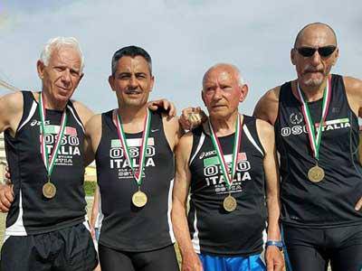 La Old Stars Ostia riporta 8 medaglie dai Campionati Master di Atletica Leggera