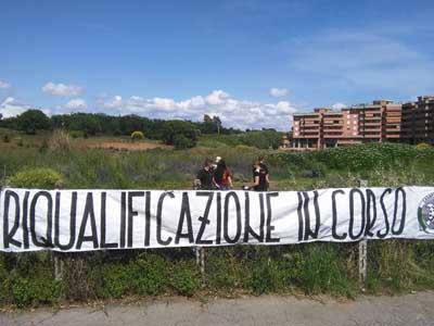 Militanti di CasaPound Italia riqualificano via della Tecnica