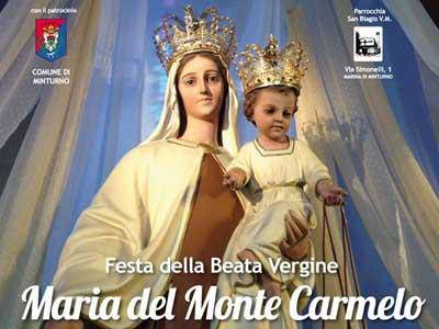 Festa della dedicazione della Chiesa e della Vergine del Carmelo a Marina di Minturno