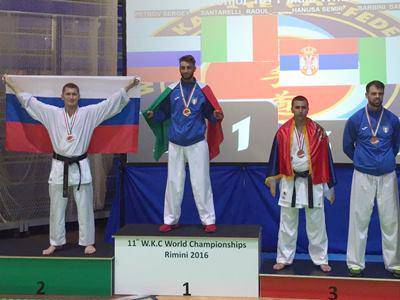 Mondiale di Karate Wkc, un bronzo individuale ed un argento a squadre per Sambucioni
