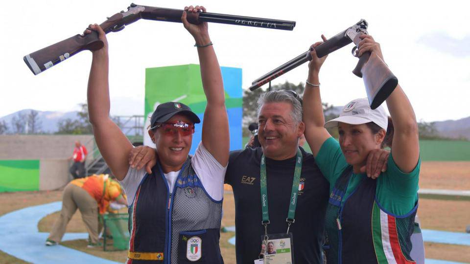 #Rio2016, oro e argento italiani nello #skeet femminile. Vince Diana Bacosi, seconda Chiara Cainero