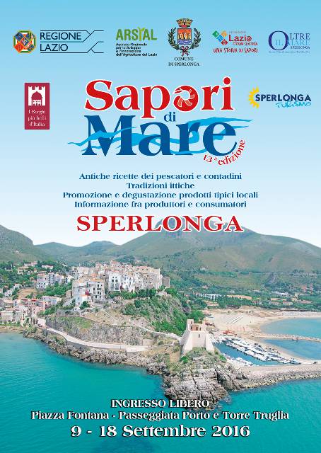 Al via dal 9 settembre a #sperlonga “Sapori di Mare”