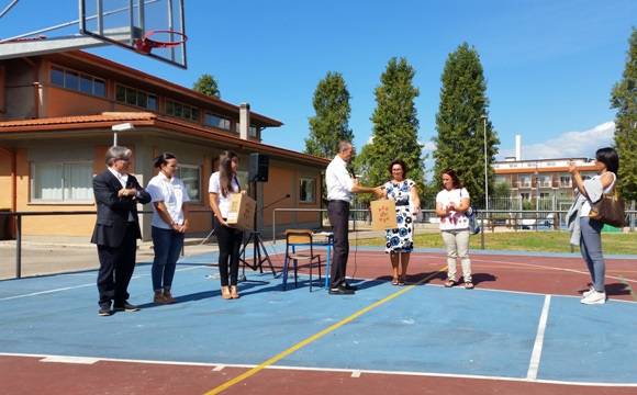 Inaugurazione dell’anno scolastico a #sperlonga alla presenza del sindaco Cusani