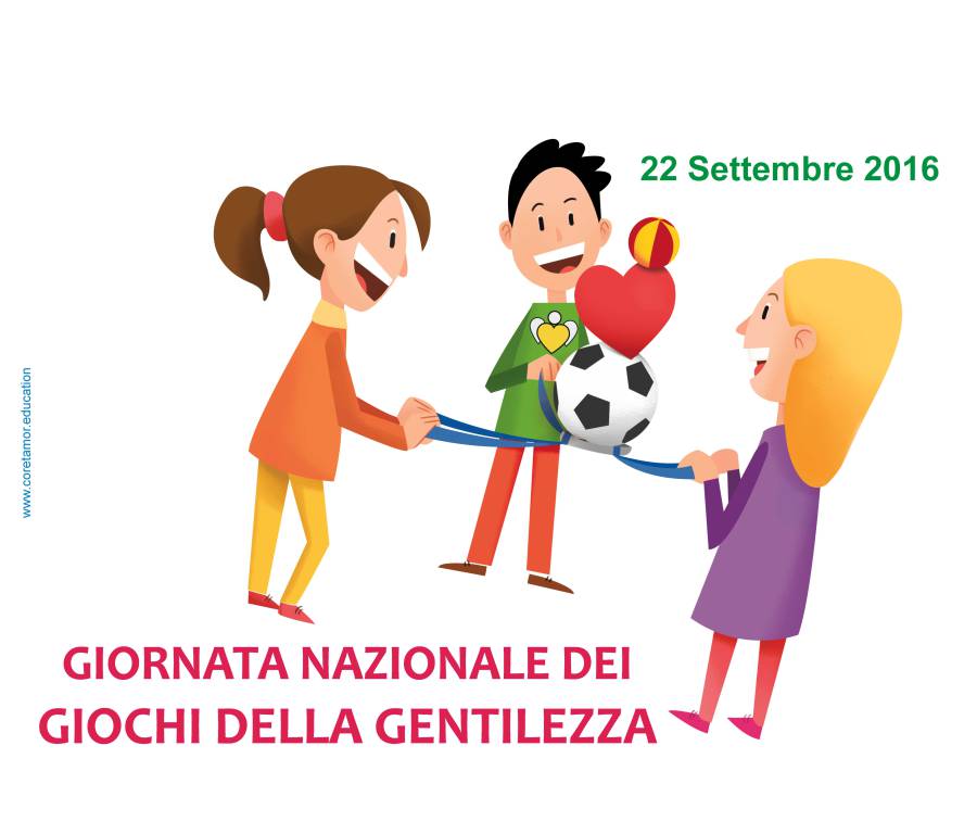 Il 22 Settembre si svolgerà la prima #giornata nazionale dei giochi della gentilezza