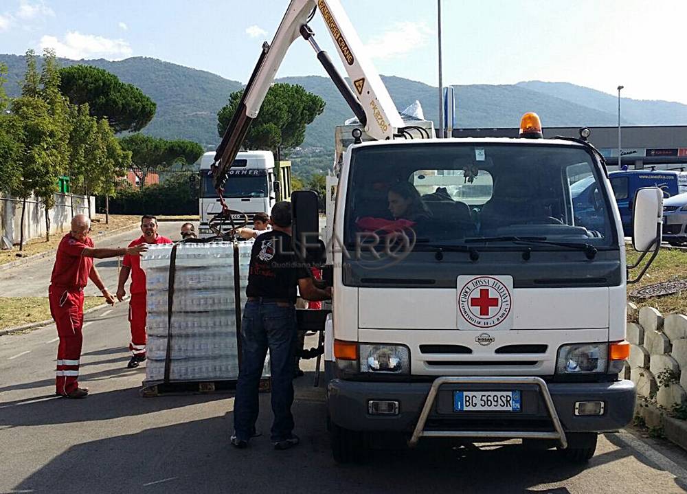 #terremoto, Croce Rossa e Pro loco di Fiumicino in azione