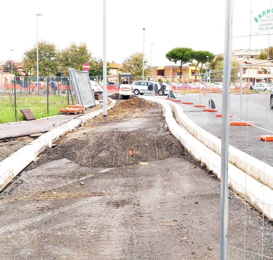 Lavori in corso per la ciclabile. Da Coccia di morto alla sede comunale di #fiumicino