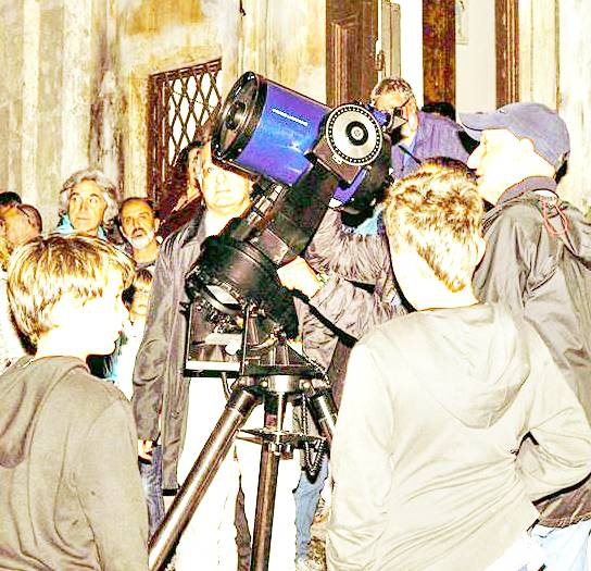 #fiumicino, a Maccarese l’osservazione con quattro telescopi