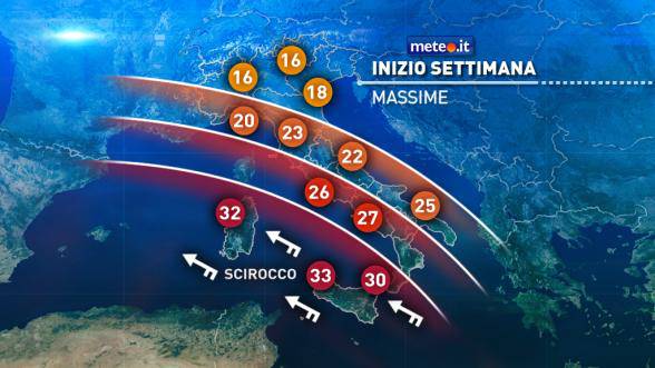 #meteo, l’Italia divisa in due, piogge al Nord e sole al Sud