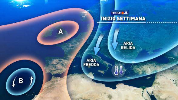 #meteo, sereno ma mini ondata di freddo artico