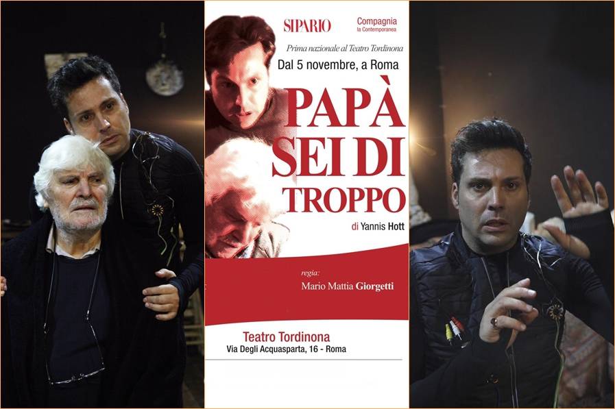 Teatro Tordinona, fino al 20 novembre in scena il commovente e ironico “Papà, sei di troppo”
