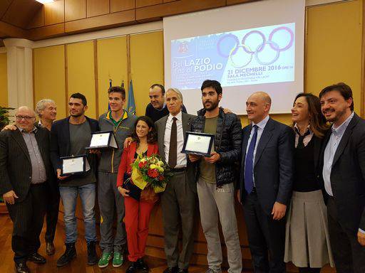 Un riconoscimento sotto l’albero di Natale. La Regione Lazio premia i suoi campioni, a Rio 2016