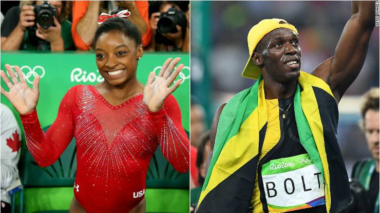 Usain Bolt e Simone Biles premiati dall’Equipe. Sportivi dell’anno