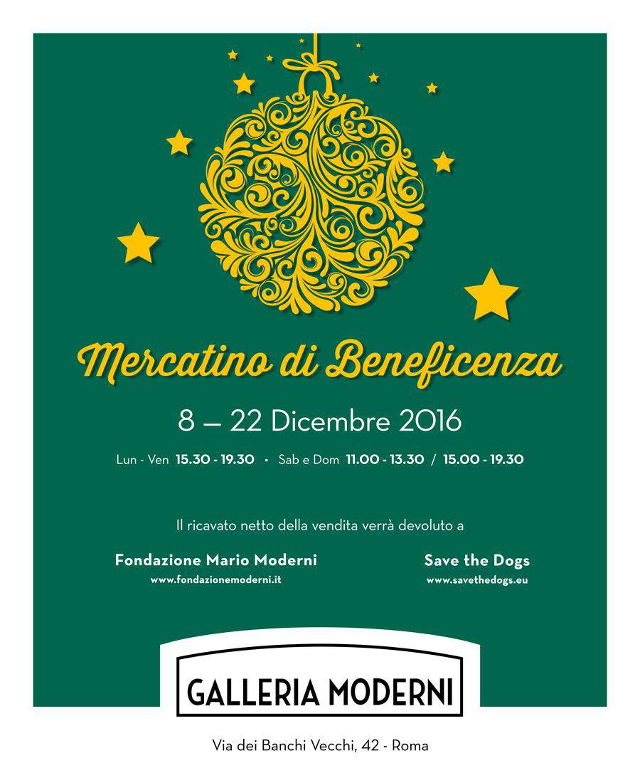 A Natale, regala la solidarietà con Fondazione Mario Moderni, al via il tradizionale Mercatino di Beneficenza della Capitale
