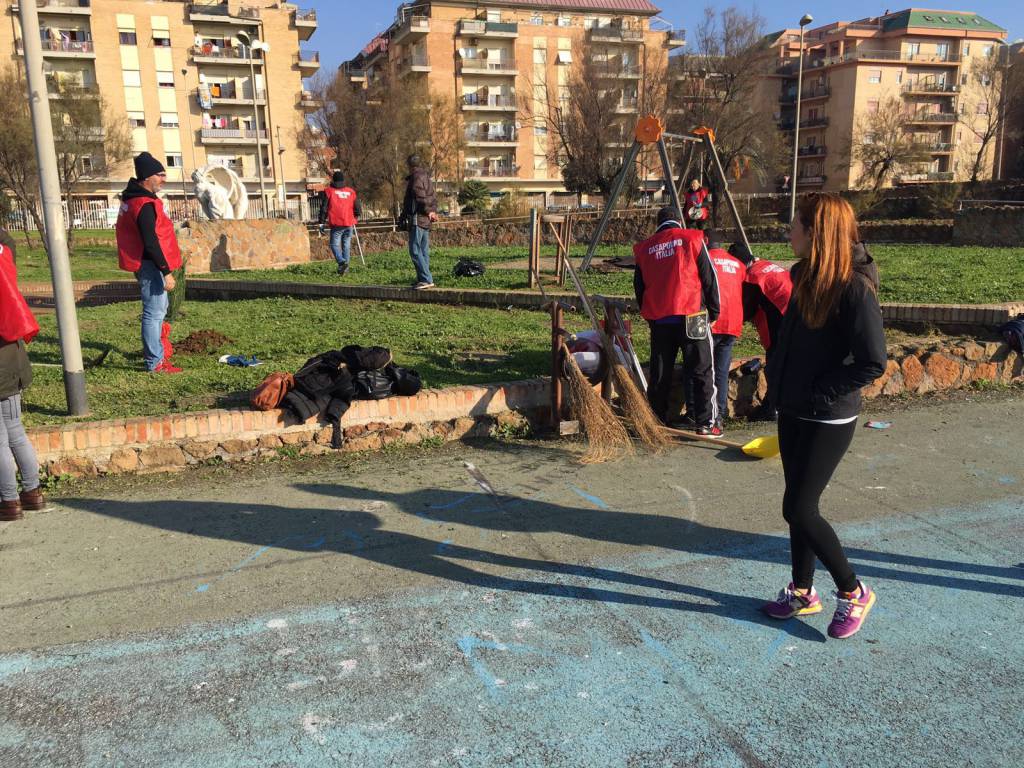 #Ostia, CasaPound riqualifica il parco a piazza Gasparri