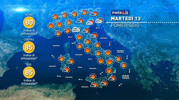 #meteo, alta pressione stabile, bello ma freddo