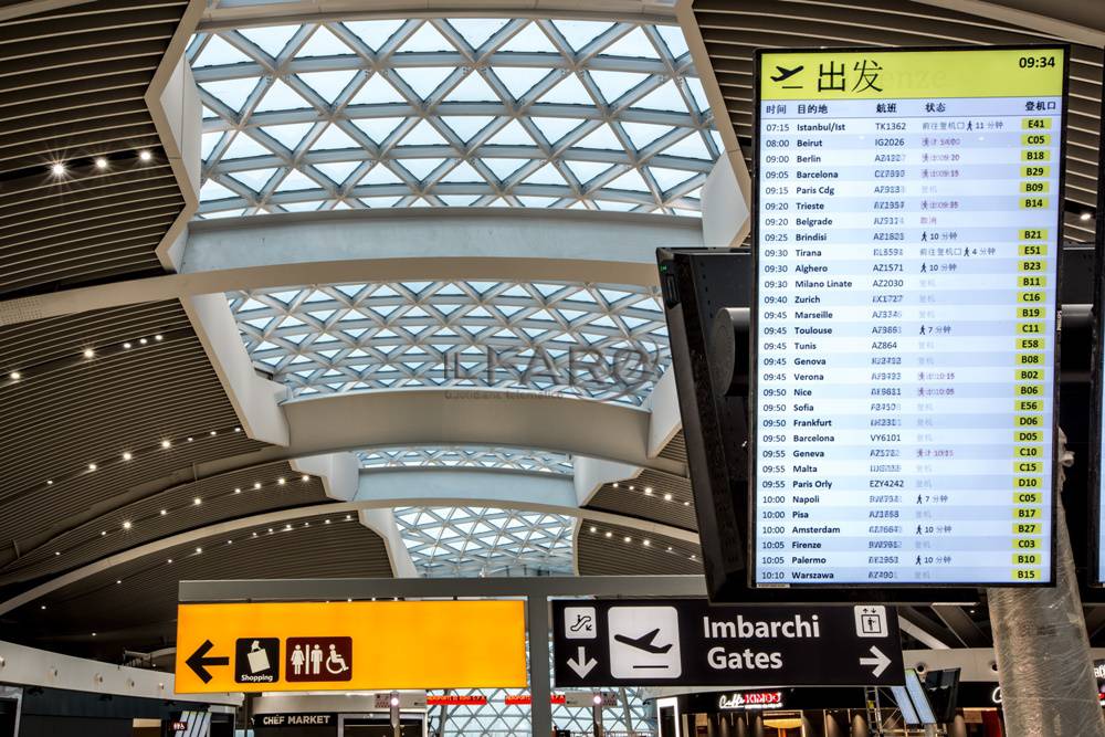 Il nuovo Molo E extra Schengen dell&#8217;aeroporto internazionale Leonardo Da Vinci