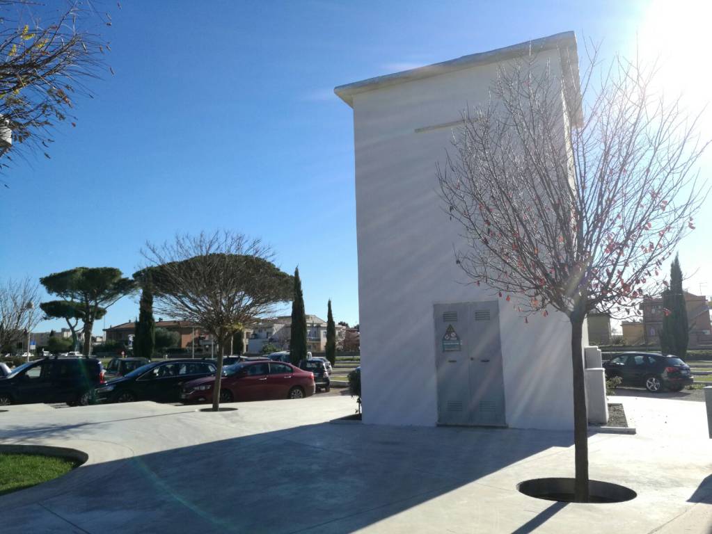 #Montalto: nuovo look per la cabina elettrica di piazza Tarquinia