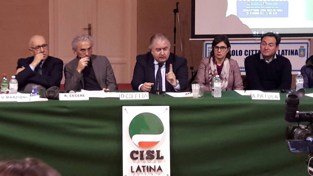 Il convegno della Cisl di #Latina sull’acqua pubblica alla presenza di molti sindaci dell’Ato 4