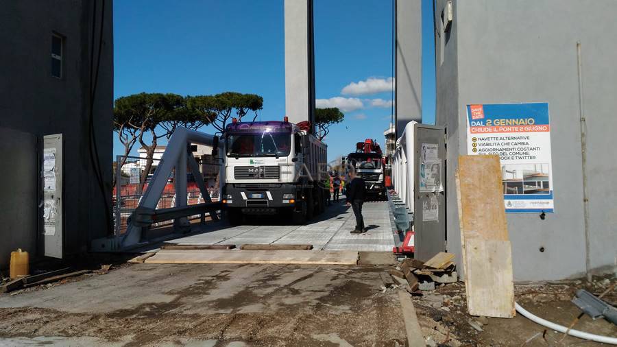 #Fiumicino, ponte Due giugno, prove di carico effettuate. Ci siamo quasi…