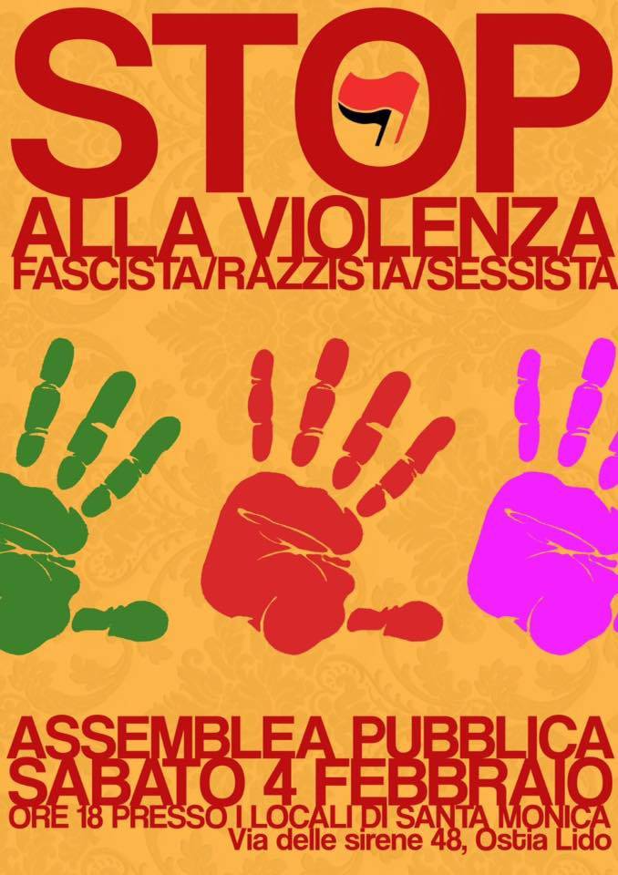 #Ostia: un’assemblea per dire no alla violenza fascista