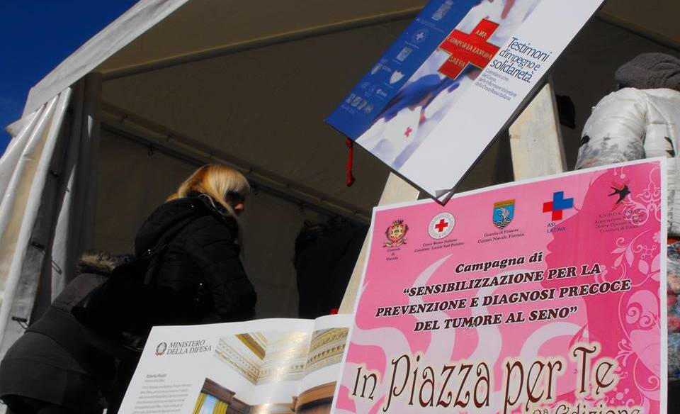 A #Formia l’8 marzo torna ‘In piazza per te’, campagna di prevenzione contro il tumore al seno