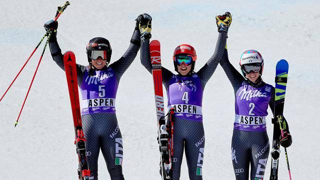 Sci alpino. Tris da podio, per Brignone, Goggia e Bassino. L’Italia domina il gigante femminile