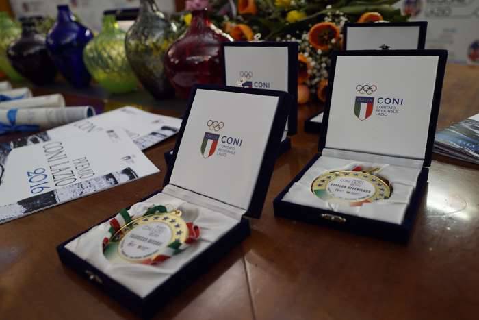 Consegnati i riconoscimenti di Coni Lazio 2016, Fabrizio Donato e Sergio Pirozzi, tra i premiati