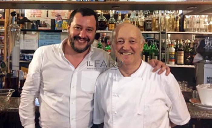 Matteo Salvini con Mario Cattaneo