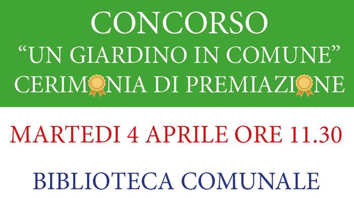 #Pomezia, la cerimonia di premiazione per i tre vincitori del concorso “Un giardino in comune”