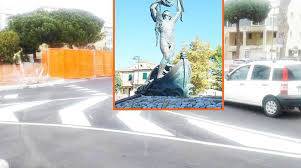 #Fiumicino, in bici per l’inaugurazione della statua del Pescatore