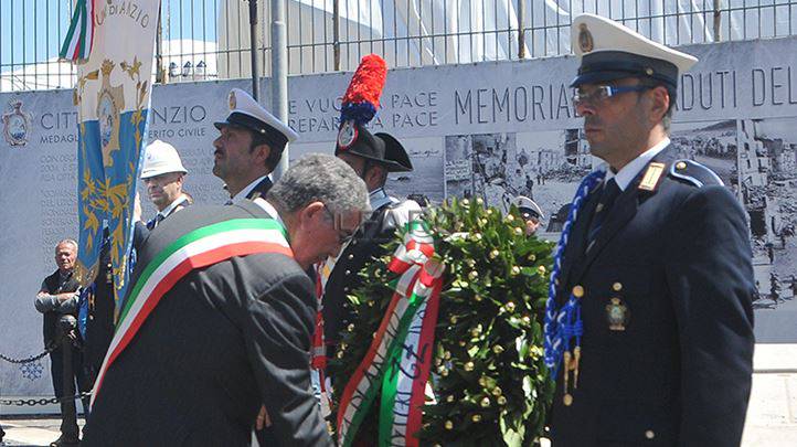 25 aprile, scoperta ad #Anzio la Stele in onore di Mario Battistini